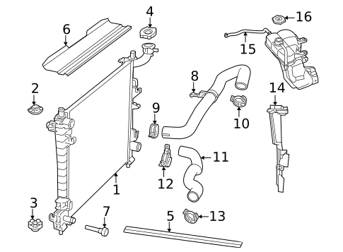 Radiator & Components for 2019 Dodge Durango #0