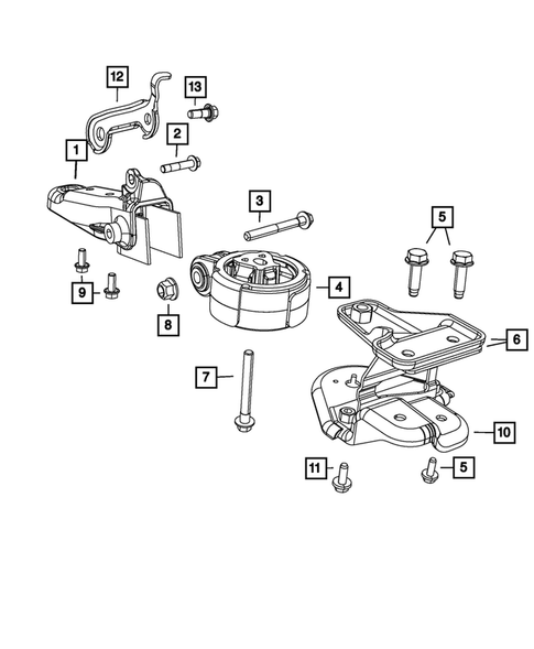 Engine Mounting for 2013 Dodge Journey #3