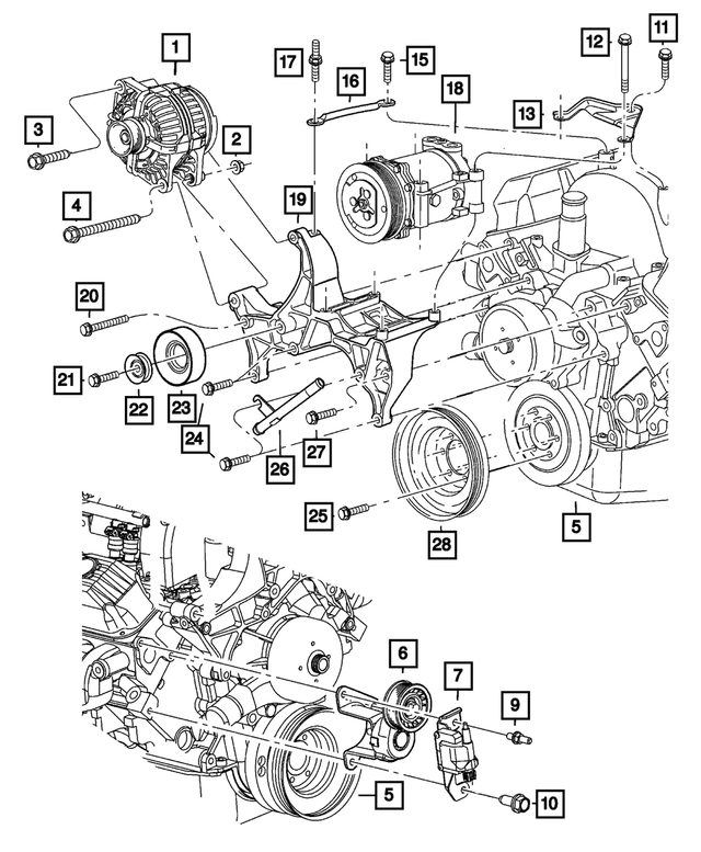 53010158AC - : Belt Tensioner for Mopar Image