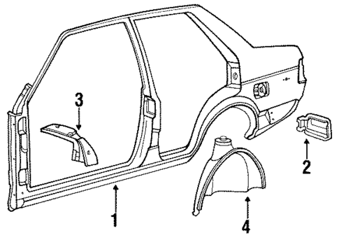 Inner Structure for 1992 Volkswagen Fox #0