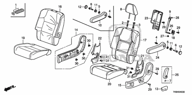 Middle Seat (L.) for 2016 Honda Odyssey #0