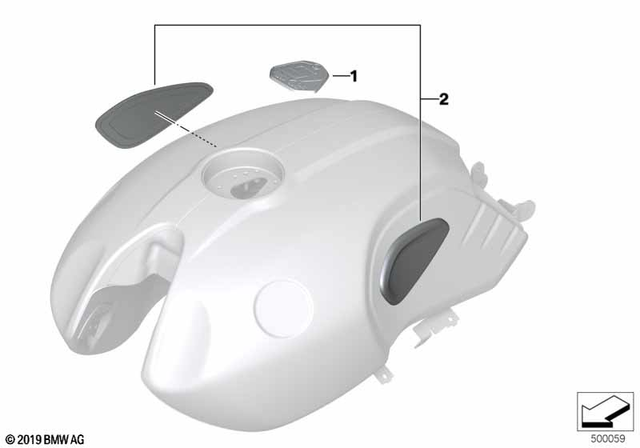 51149443680 - Body Equipment: Badge -  for BMW-Motorrad Image