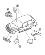 ZJ88BDAAE - Restraints: Steering Column Opening Kneeblocker for Mopar Image