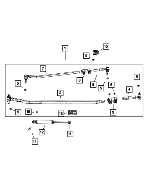 Steering Linkage, and Steering Shock for 2008 Dodge Ram 2500 #0