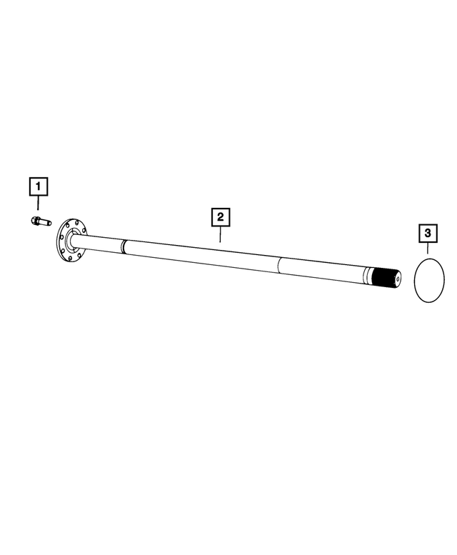 68454494AA - Differential and Drive Line: Axle Rear Shaft for Mopar Image