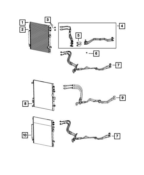 Transmission Oil Cooler and Lines for 2022 Dodge Charger #0