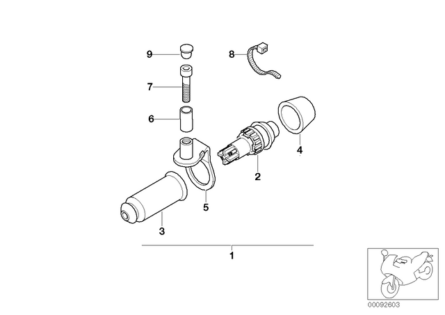 61317654398 - : Holder for BMW-Motorrad Image