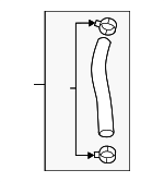 25414F2500 - Cooling System: Upper Hose for Hyundai Image