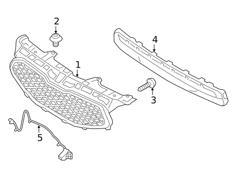 Grille & Components for 2014 Kia Cadenza #0