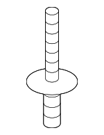 51777171004 - Body: Wheel Flare Rivet for BMW: X1, X2, X3, X4, X5, X6 Image