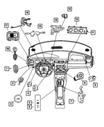 4608505AD - Electrical: Mirror Switch for Mopar Image