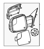 68547221AE - Body: Mirror Assembly for Ram: 1500 Image