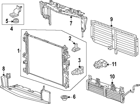 Radiator & Components for 2025 Chevrolet Equinox #0