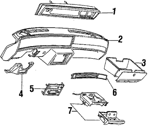 Instrument Panel for 1986 Oldsmobile Cutlass Supreme #0