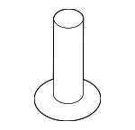 LR007312 - Body: Headliner Screw for Land Rover: Defender 110, Defender 130, Defender 90, Discovery, LR3, LR4, Range Rover, Range Rover Evoque, Range Rover Sport, Range Rover Velar Image