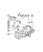 5117911AA - Service Brakes: Brake Pedal Pivot Shaft Pin for Mopar Image