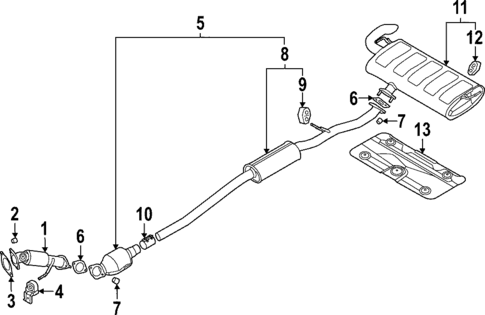 Exhaust Components for 2022 Hyundai Tucson #0