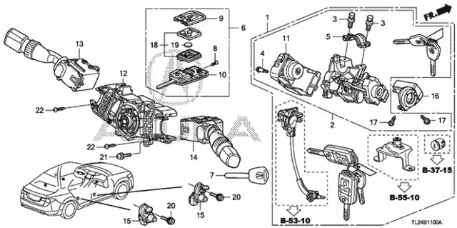 Combination Switch for 2011 Acura TSX #0