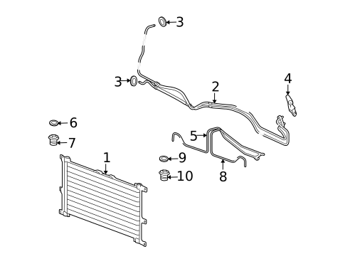 Trans Oil Cooler for 2009 Cadillac STS #0