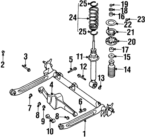 Rear Suspension for 2001 INFINITI G20 #0