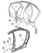 5056072AA - Labels All Vehicle Locations: Child Protection Lock Label for Mopar Image