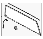 64810AK040 - Body: Back Glass for Toyota: Tacoma Image