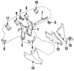 MB869252 - : Reinforcement Bracket for Mitsubishi: Galant Image