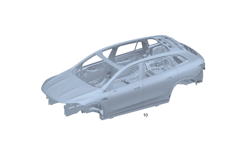 Body-in-White for 2024 Mercedes-Benz EQS 580 SUV #0
