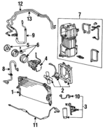 8840316011 - HVAC: A/C Compressor Clutch Hub for Toyota: 4Runner, Camry, Celica, Corolla, Cressida, Land Cruiser, Paseo, Pickup, Previa, Supra, Tercel Image