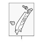 94012AG16AOR - Body: Upper Center Pillar Trim for Subaru: Legacy, Outback Image