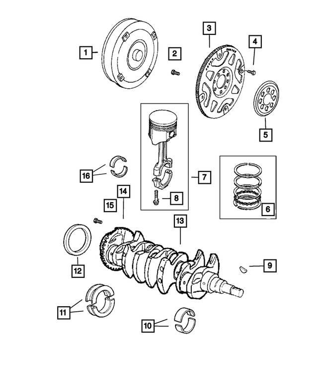 « R4778031AC – Engine 2.4L Four Cylinder : Couple Ensemble De Convertisseur pour Mopar Image »