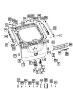 5RP08ZB5AB - : Lift-Gate Handle for Mopar Image