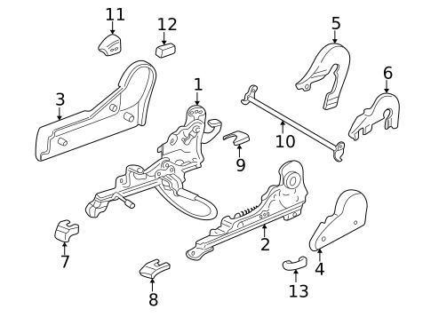 Tracks & Components for 1997 Toyota RAV4 #0