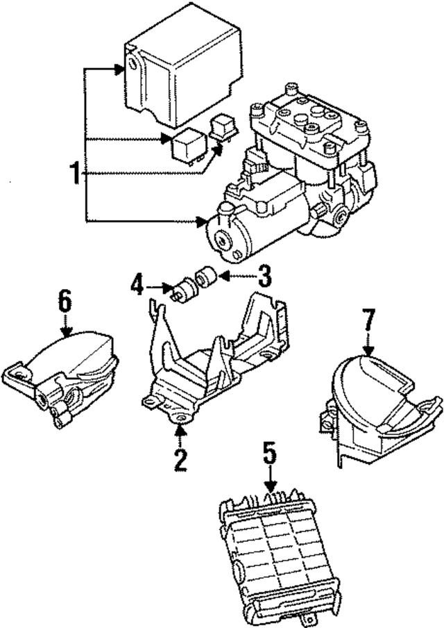4A0614111E - Electrical: Modulator for Audi Image