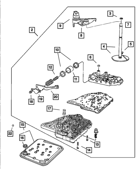 Valve Body for 2004 Chrysler Sebring #0