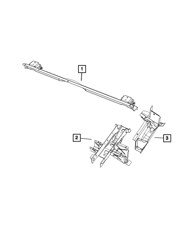 68590147AA - Body Sheet Metal Except Doors: Rear Suspension Reinforcement, Right for Mopar Image