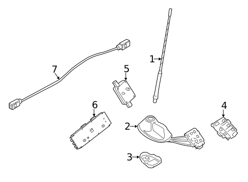 Antenna & Radio for 2014 Mini Cooper Countryman #0