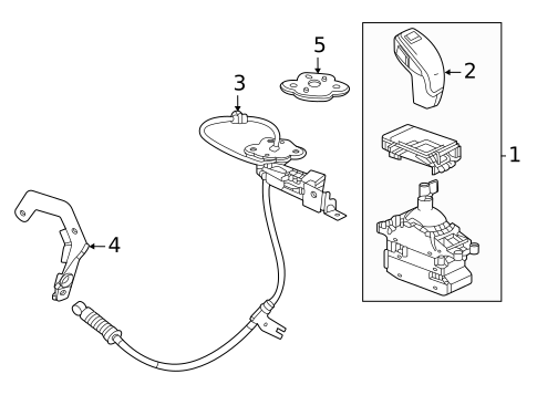 Gear Shift Control for 2025 Cadillac CT4 #0