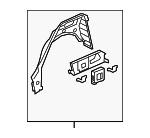 4N0809410TA - Body: Outer Wheelhouse for Audi: A8 Quattro, S8 Image