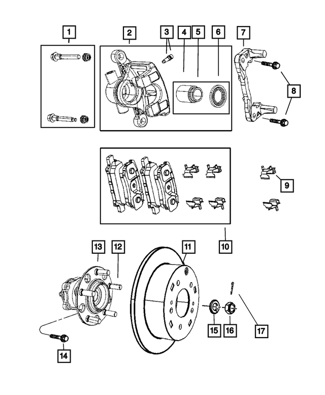 R5191267AB - Brakes: Disc Brake Caliper Assembly, Remanufactured, Left for Mopar Image