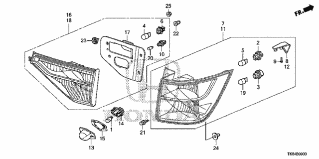 Taillight - License Light for 2015 Honda Odyssey #0