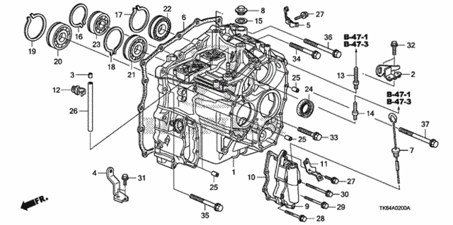 AT Transmission Case for 2012 Honda Fit #0