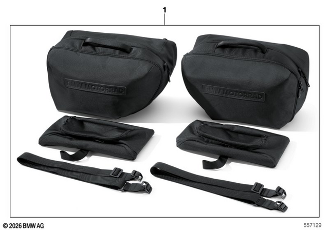 77415A6ED24 - : Vario case liner, left for BMW-Motorrad Image