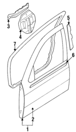 H0101F4339 - : Door Shell for Nissan Image