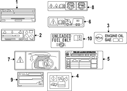 Labels for 2025 Toyota 4Runner #0