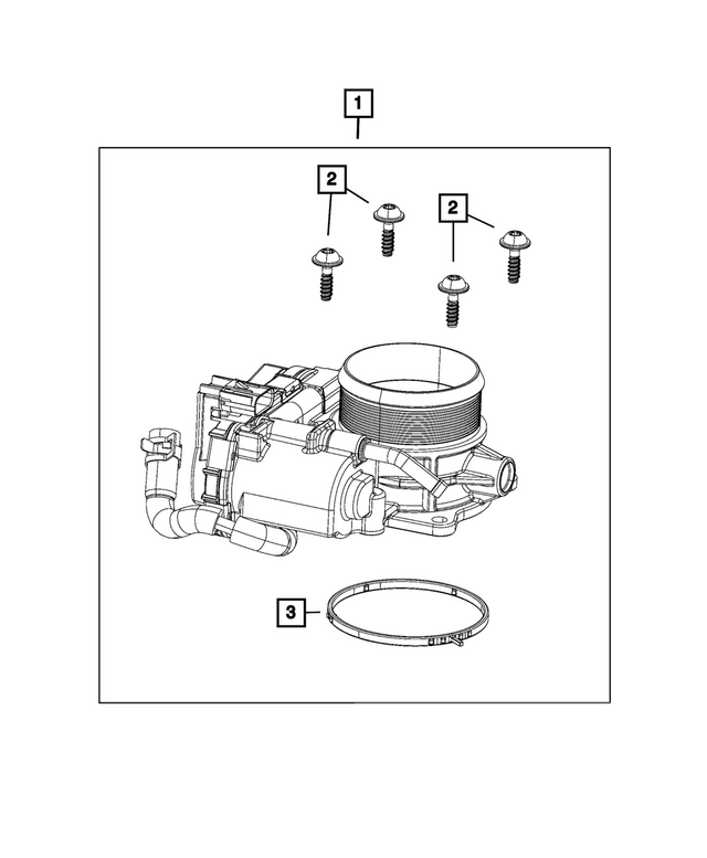 68428448AB - Fuel and Accelerator Pedal: Throttle Body for Mopar Image
