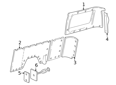 Interior Trim - Side Panel for 1994 Dodge B150 #1