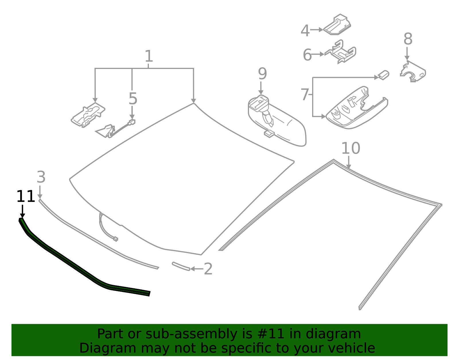 Genuine Toyota OEM Windshield Outside Moulding Set For AE86 Corolla CP Coupe – Left & Right – Part #75533