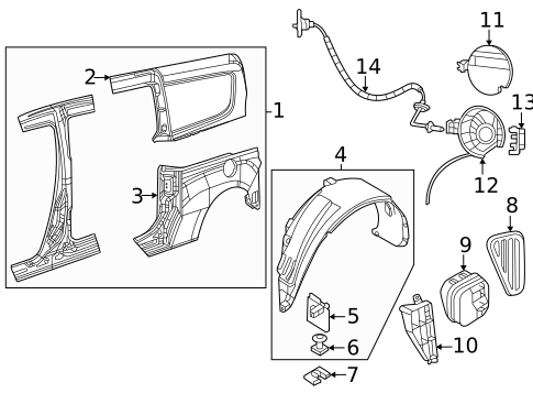 Fuel Door for 2015 Ram ProMaster City #0