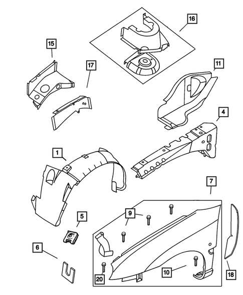 Front Fenders for 2004 Dodge Neon #0